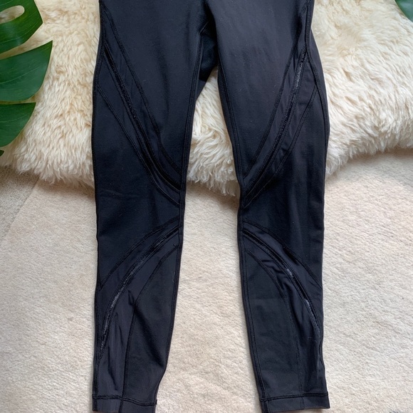 Lululemon High Times Pant *Metta Black Yoga Mesh RARE Leggings - Picture 5 of 12
